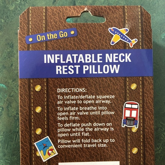 2 gray Inflatable microsuede portable no tools needed travel‎ pillows new - Picture 5 of 5